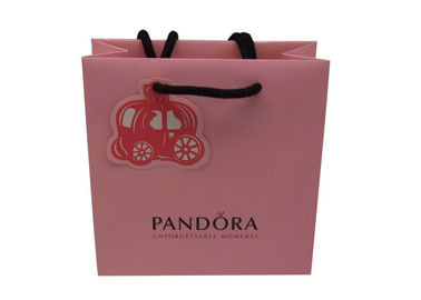 Reusable Personalised Paper Bags / Colored Paper Gift Bags With Handles