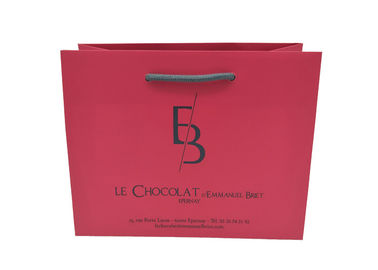 Foldable Recyclable Custom Printed Paper Gift Bags Biodegradable Feature